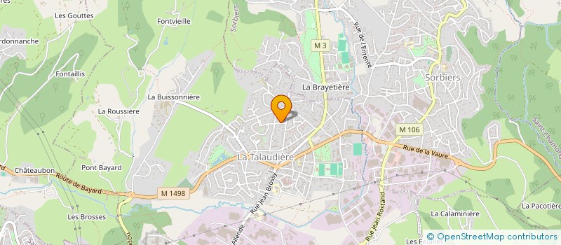 localisation de l'entreprise MADAME JOHANNE GROS  LA TALAUDIERE