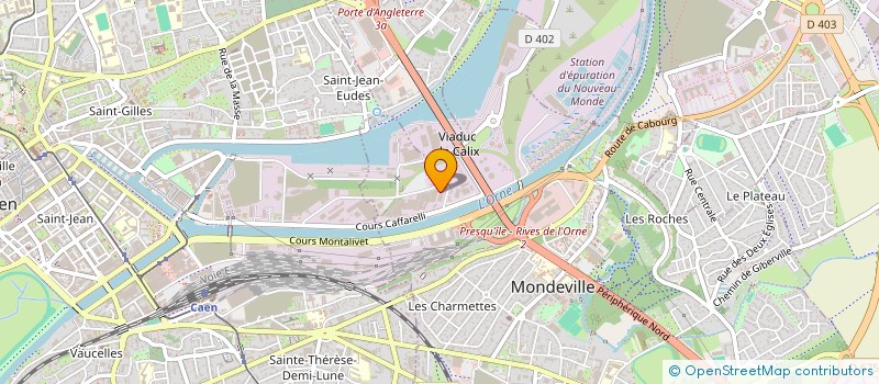 localisation de l'entreprise MADAME JOHANNE HECTOR  MONDEVILLE