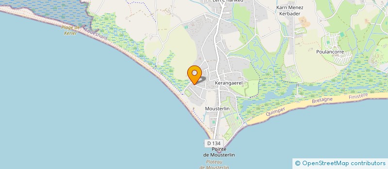 localisation de l'entreprise MADAME JOHANNE LE GUERN à FOUESNANT