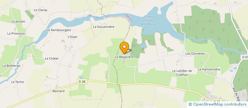 localisation de l'entreprise MADAME JOHANNE LELIEVRE  BAULON