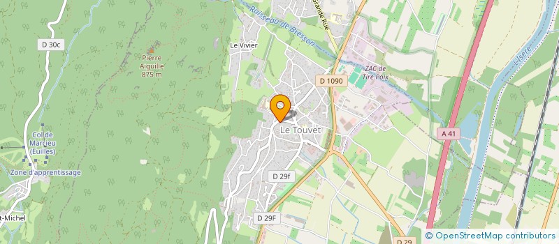 localisation de l'entreprise MADAME JOHANNE PIOTROWSKI  LE TOUVET