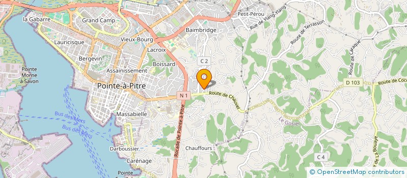 localisation de l'entreprise MADAME JOHANNE POLYCARPE  LES ABYMES