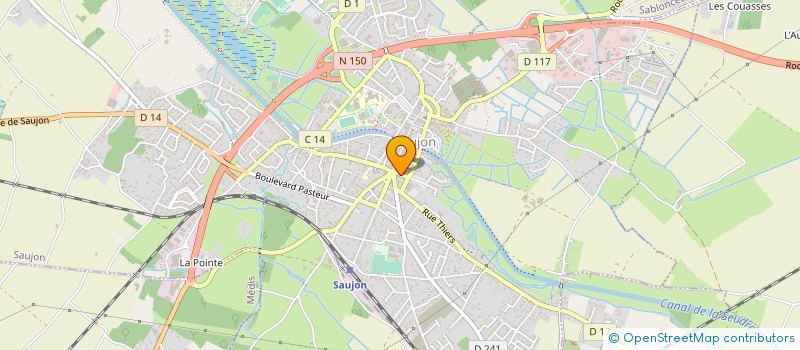 localisation de l'entreprise MADAME JOHANNE POTIER  SAUJON