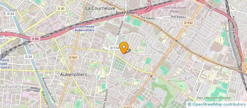 localisation de l'entreprise MADAME JOHANNE SIMONET à AUBERVILLIERS