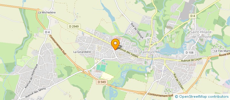 localisation de l'entreprise MADAME JOHANNE TOUZEAU  TALMONT-SAINT-HILAIRE