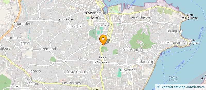 localisation de l'entreprise MADAME JOHANNE VALADE à LA SEYNE-SUR-MER