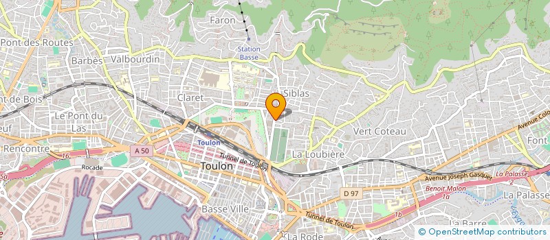 localisation de l'entreprise MADAME JOHANNE VOGEL  TOULON