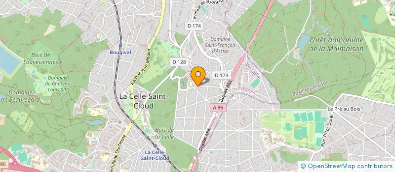 localisation de l'entreprise MADAME JOHANNES HENKES  LA CELLE-SAINT-CLOUD