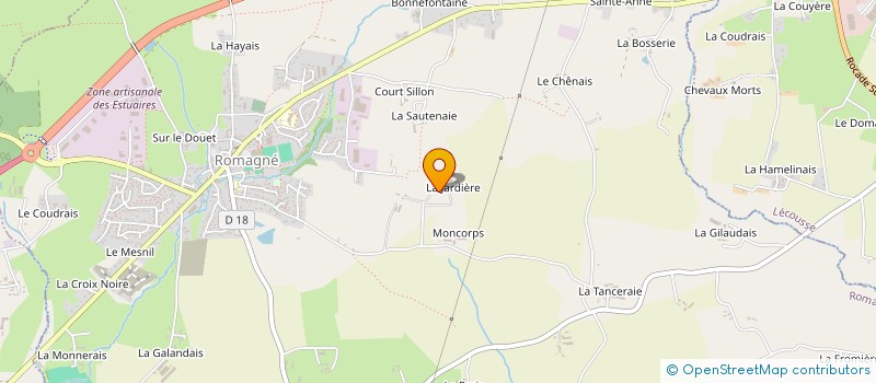 localisation de l'entreprise MADAME JOHANNIE CHAVOIX  ROMAGNE