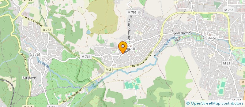 localisation de l'entreprise MADAME JOHANNIE RODRIGUES  BLANZAT