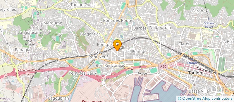 localisation de l'entreprise MADAME JOLANTA HENDZLIK  TOULON