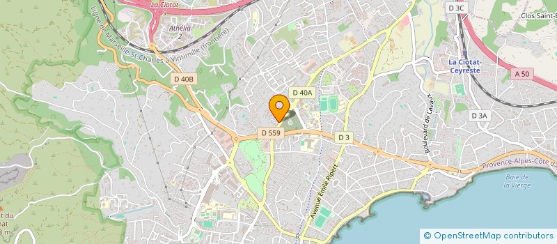 localisation de l'entreprise MADAME JOLANTA MAKSELON  LA CIOTAT