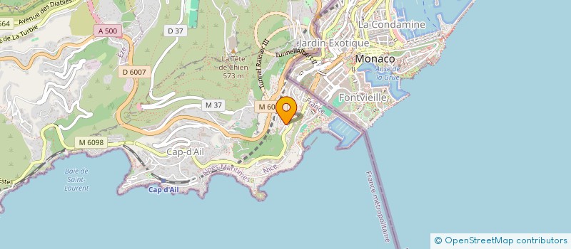 localisation de l'entreprise MADAME JOLANTA MENTEL  CAP D'AIL