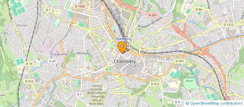 localisation de l'entreprise MADAME JOLIE AZAPZI JIOMETIO  CHAMBERY