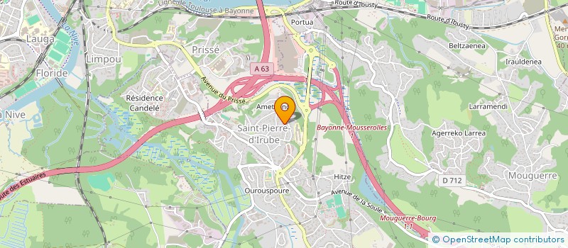 localisation de l'entreprise MADAME JONATHAN BOUREZ  SAINT-PIERRE-D'IRUBE