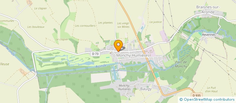 localisation de l'entreprise MADAME JONATHAN BOURIGAULT  MONCHY-HUMIERES