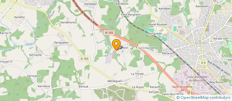 localisation de l'entreprise MADAME JONATHAN HAW  QUEVEN