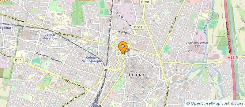 localisation de l'entreprise MADAME JONATHANE CLAIN  COLMAR