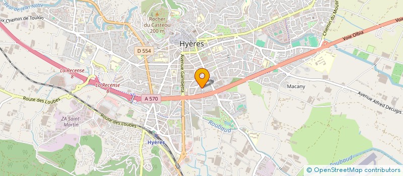 localisation de l'entreprise MADAME JONSINEIRA DE ARAUJO FERNANDES  HYERES