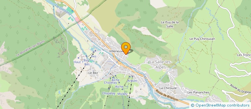 localisation de l'entreprise MADAME JORANE BERGER  LA SALLE-LES-ALPES