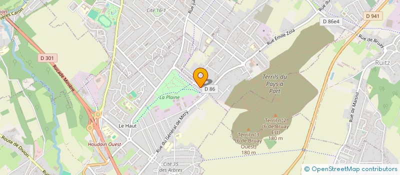 localisation de l'entreprise MADAME JORANE GRUSON  HOUDAIN