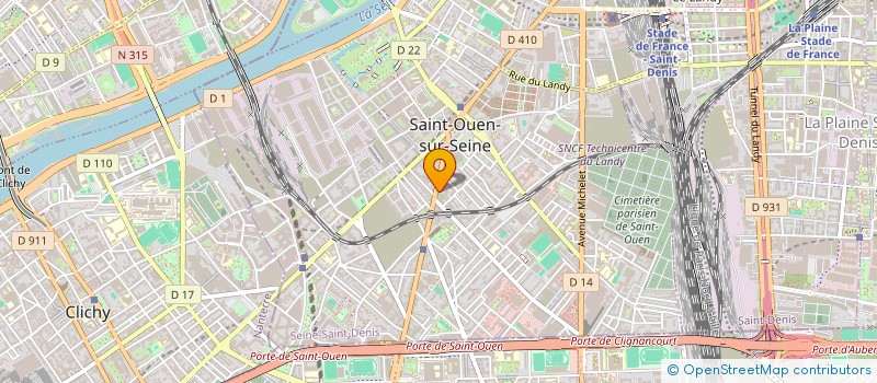 localisation de l'entreprise MADAME JORANE JOSSE  SAINT-OUEN-SUR-SEINE