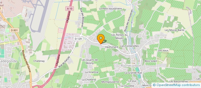 localisation de l'entreprise MADAME JORDANE BOUGARET  ROCHECORBON