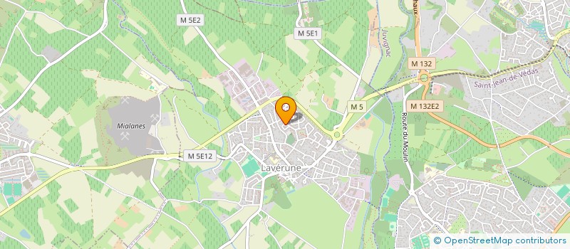 localisation de l'entreprise MADAME JORDANE CUVELLIER  LAVERUNE
