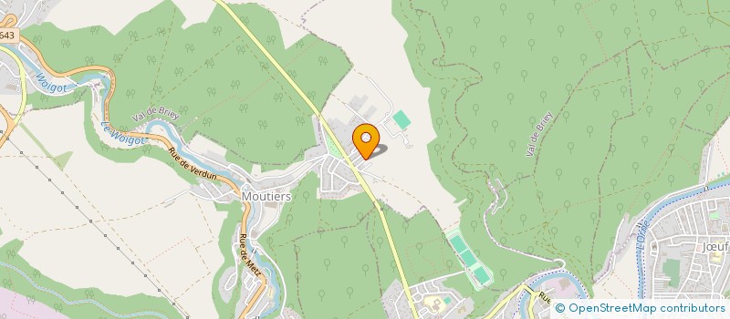 localisation de l'entreprise MADAME JORDANE FIEULLIEN  MOUTIERS