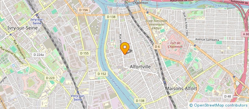 localisation de l'entreprise MADAME JORDANE LELONG à ALFORTVILLE