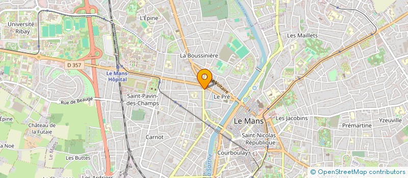 localisation de l'entreprise MADAME JORDANE LEUDIERE  LE MANS