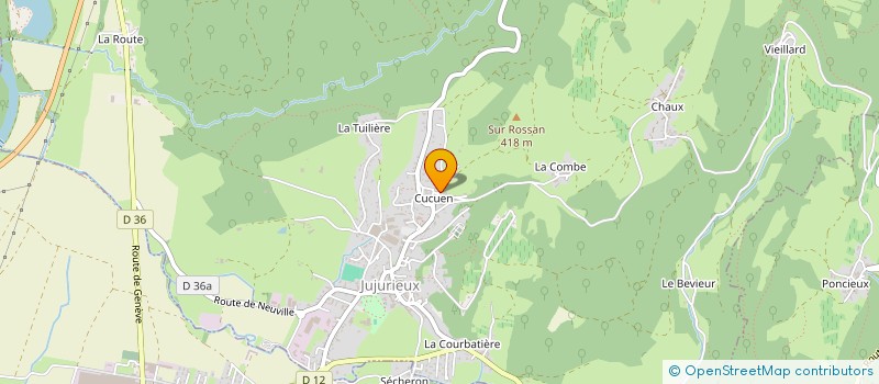 localisation de l'entreprise MADAME JORDANE MOLIN à JUJURIEUX