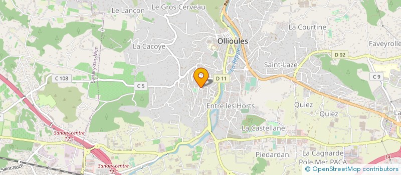 localisation de l'entreprise MADAME JORDANE PETIT  OLLIOULES