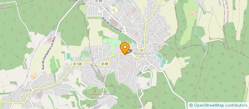 localisation de l'entreprise MADAME JORDANE RAMONET à BEAUCOURT