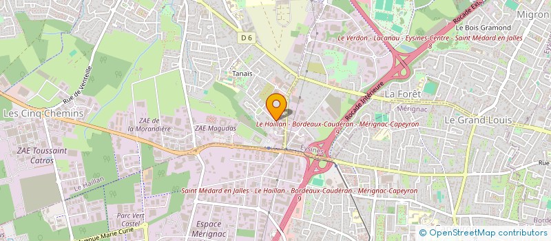 localisation de l'entreprise MADAME JORDIANE AMONI  LE HAILLAN