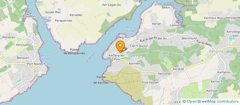 localisation de l'entreprise MADAME JORO RAJONSON  MOELAN-SUR-MER