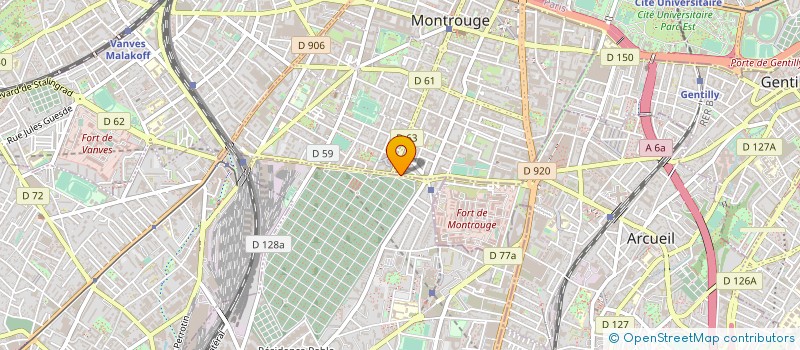 localisation de l'entreprise MADAME JOSANNY ADELON à MONTROUGE