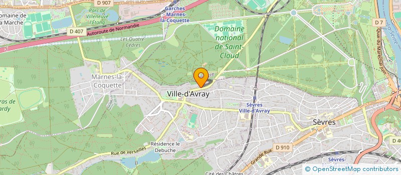localisation de l'entreprise MADAME JOSCELINE DAVID à VILLE-D'AVRAY