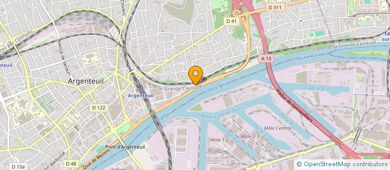 localisation de l'entreprise MADAME JOSE CHRISTINE KOMO KONGO  ARGENTEUIL