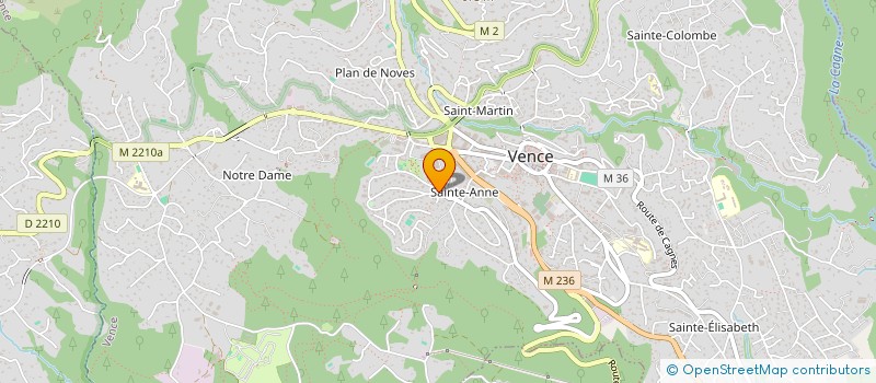 localisation de l'entreprise MADAME JOSE-MARIE PONS à VENCE