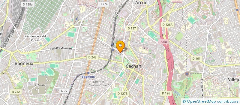 localisation de l'entreprise MADAME JOSEANE RODRIGUES DOS SANTOS  CACHAN