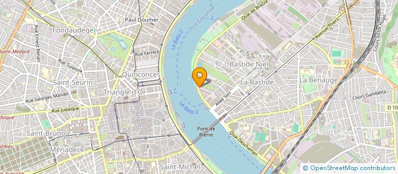 localisation de l'entreprise MADAME JOSEE BAUDOUIN  BORDEAUX