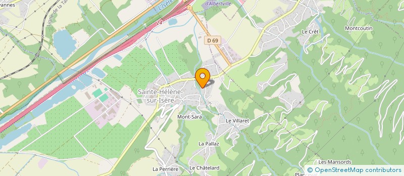 localisation de l'entreprise MADAME JOSEE BILODEAU  SAINTE-HELENE-SUR-ISERE