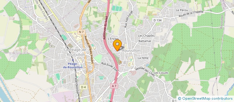 localisation de l'entreprise MADAME JOSEE CAMUS  ROUSSILLON