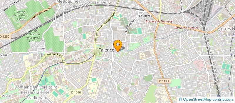 localisation de l'entreprise MADAME JOSEE ESQUERRE  TALENCE