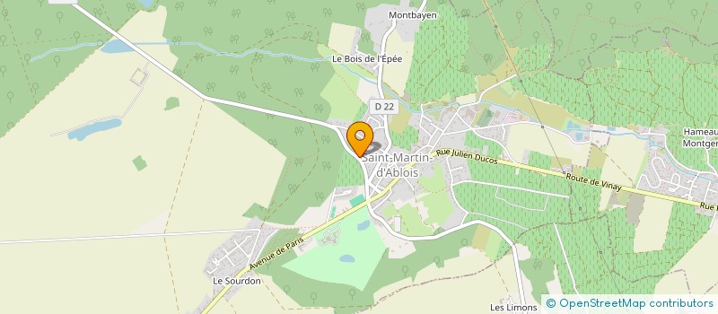localisation de l'entreprise MADAME JOSEE HUYS  SAINT-MARTIN-D'ABLOIS