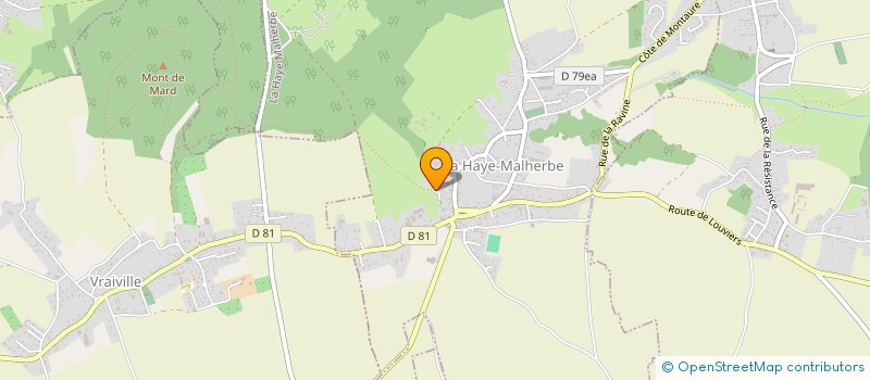 localisation de l'entreprise MADAME JOSEE JEHENNE  LA HAYE-MALHERBE