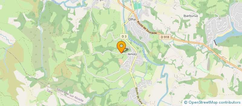 localisation de l'entreprise MADAME JOSEE JORAJURIA  SAINT-PEE-SUR-NIVELLE