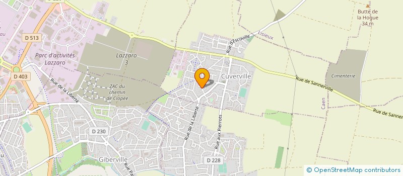 localisation de l'entreprise MADAME JOSEE LECOQ  CUVERVILLE