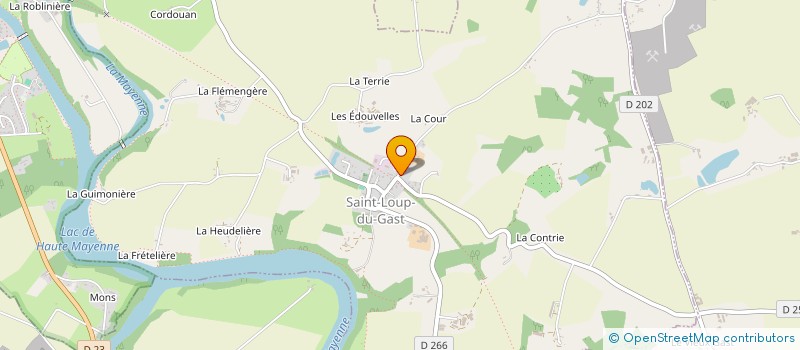 localisation de l'entreprise MADAME JOSEE MESNARD à SAINT-LOUP-DU-GAST